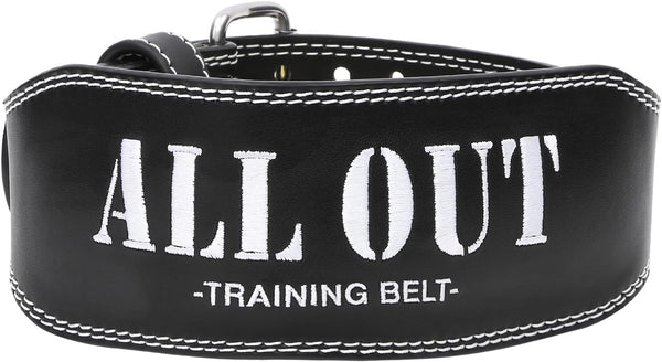ALLOUT(オールアウト)トレーニングベルトのサイズ・サイズ感・口コミまとめ|本革とナイロンの違い