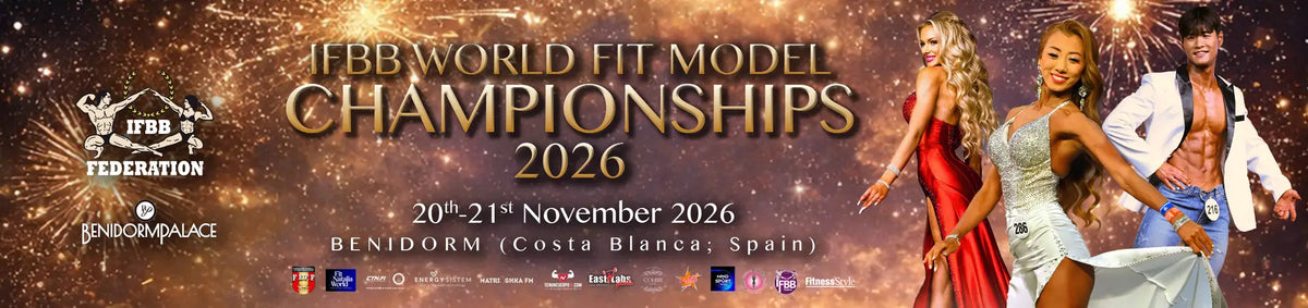 IFBB世界フィットモデル選手権2026の公式キービジュアル