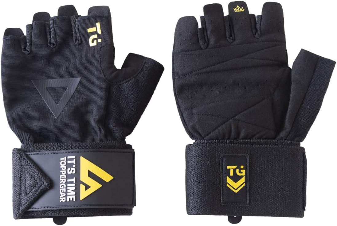 TOPPERGEAR トレーニンググローブ リストラップ一体型（画像出典: Amazon.co.jp の商品ページ）