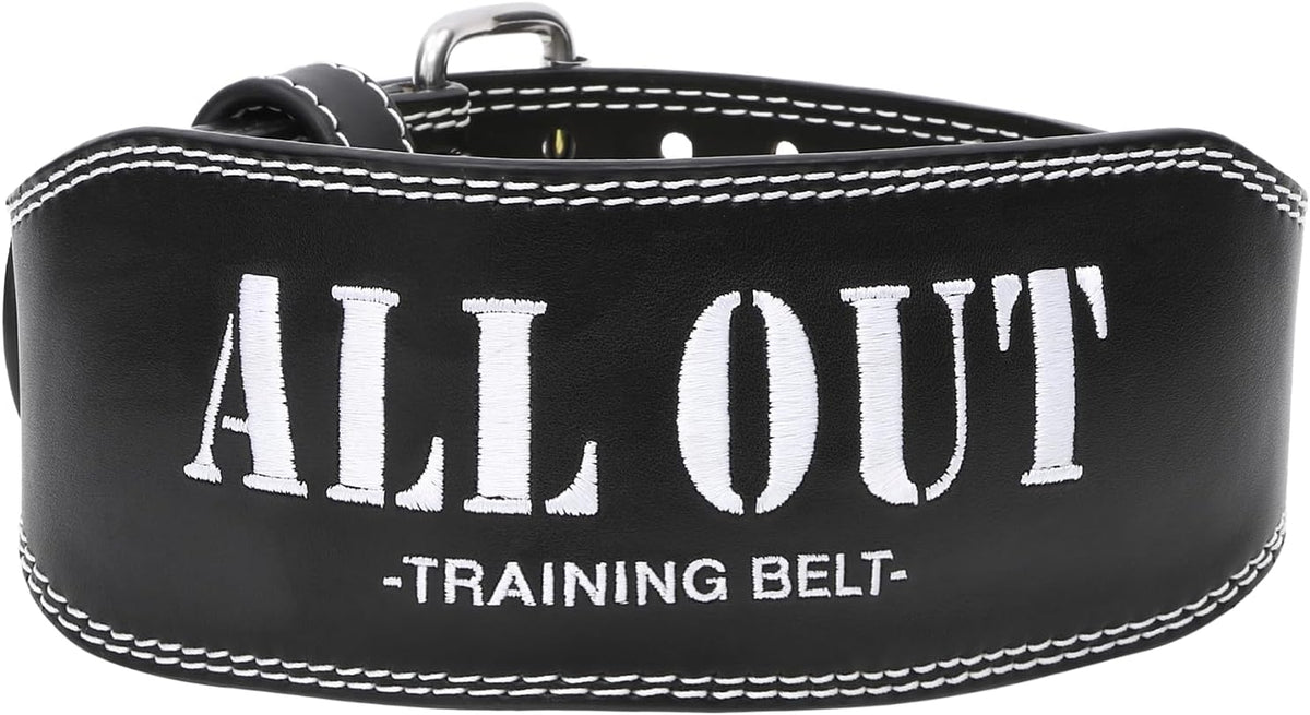 ALLOUT(オールアウト)トレーニングベルトのサイズ・サイズ感・口コミまとめ｜本革とナイロンの違い