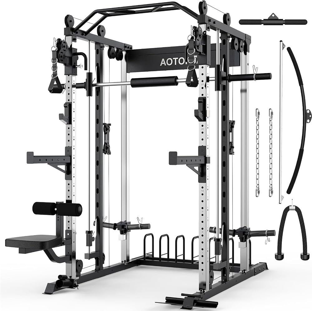AOTORJAY スミスマシン筋力トレーニングスクワットラック スミスバー付き…の評判・価格・サイズ【スミスマシン】