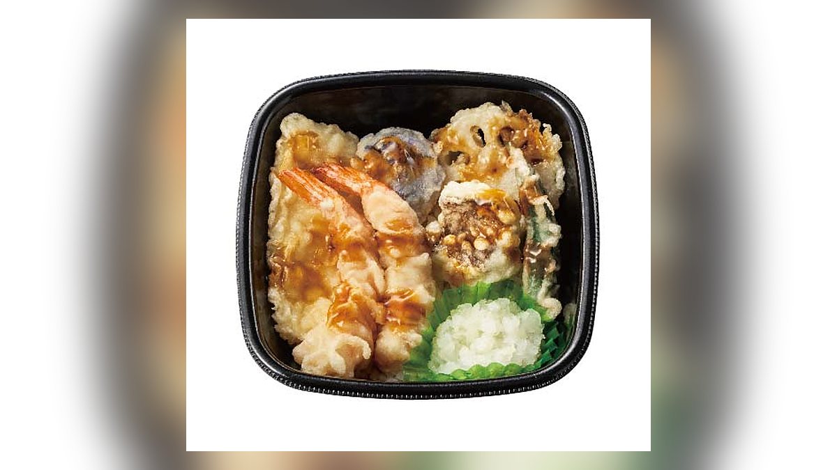 【ほっともっと】おろし海鮮天丼ごはんミニ盛はたんぱく質16.4g。44位