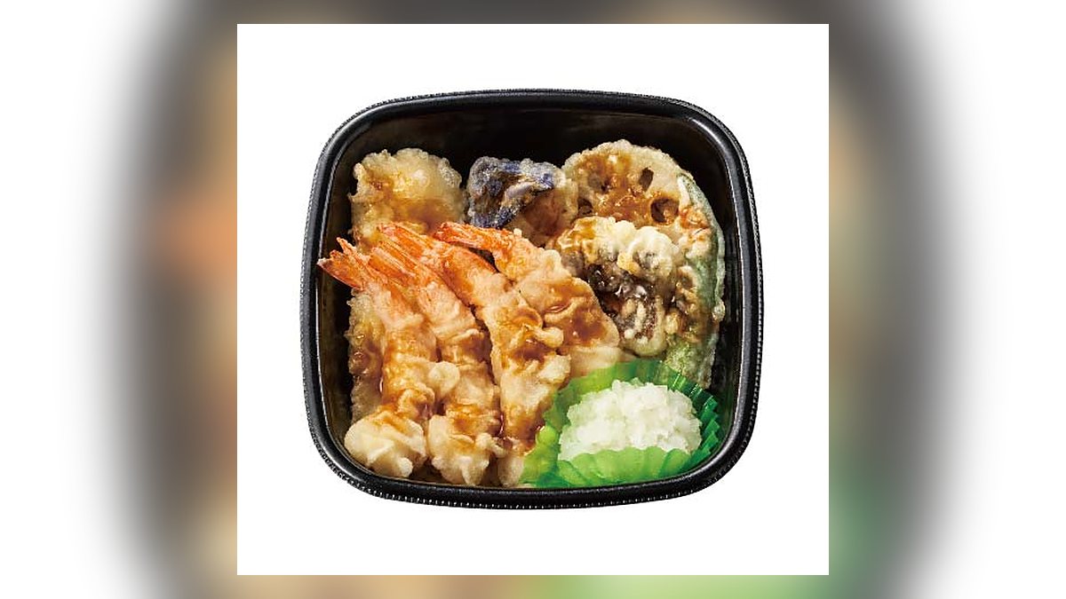 【ほっともっと】おろし上・海鮮天丼ごはんミニ盛はたんぱく質19.6g。38位