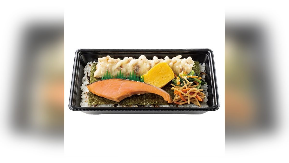 【ほっともっと】しゃけのり弁当ごはんミニ盛はたんぱく質19.7g。37位