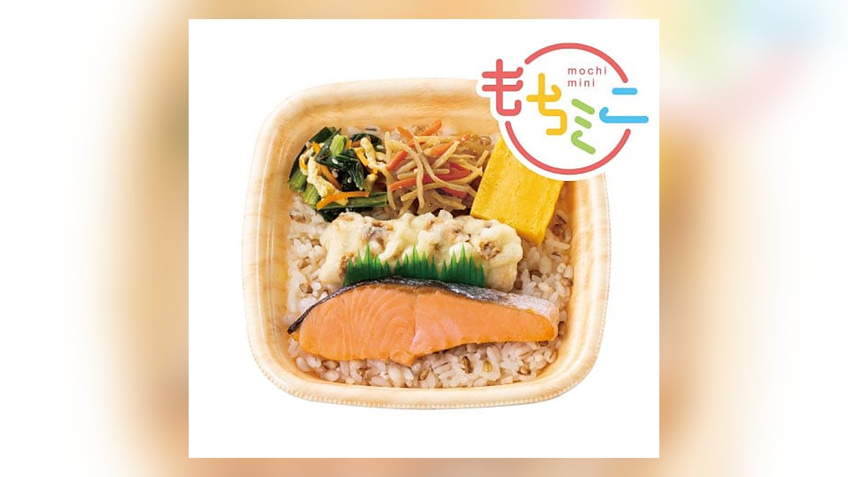 ほっともっとのもちミニ®しゃけ弁当1食の写真（公式サイトより）