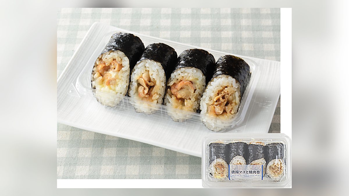 ローソンの唐揚マヨと焼肉巻1食の写真（公式サイトより）