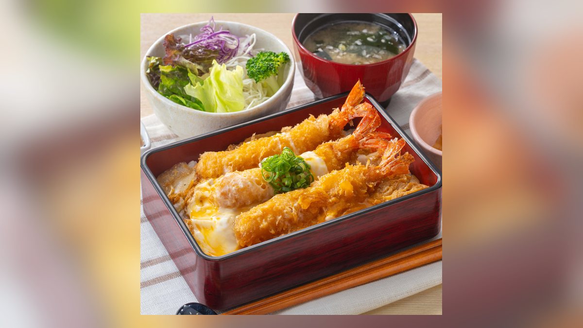 【大戸屋】海老の玉子とじ重セット(白ご飯)はたんぱく質33.1g。25位