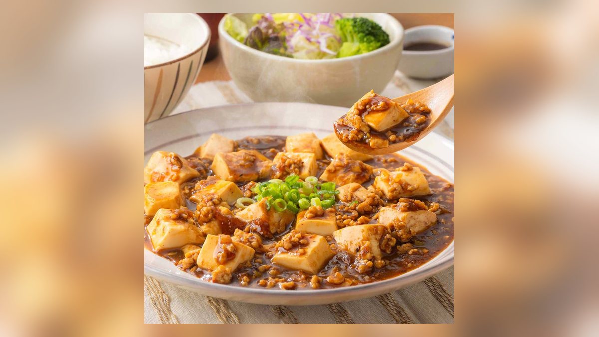 【大戸屋】ピリ辛本格マーボードーフ定食(白ご飯)はたんぱく質26.7g。37位