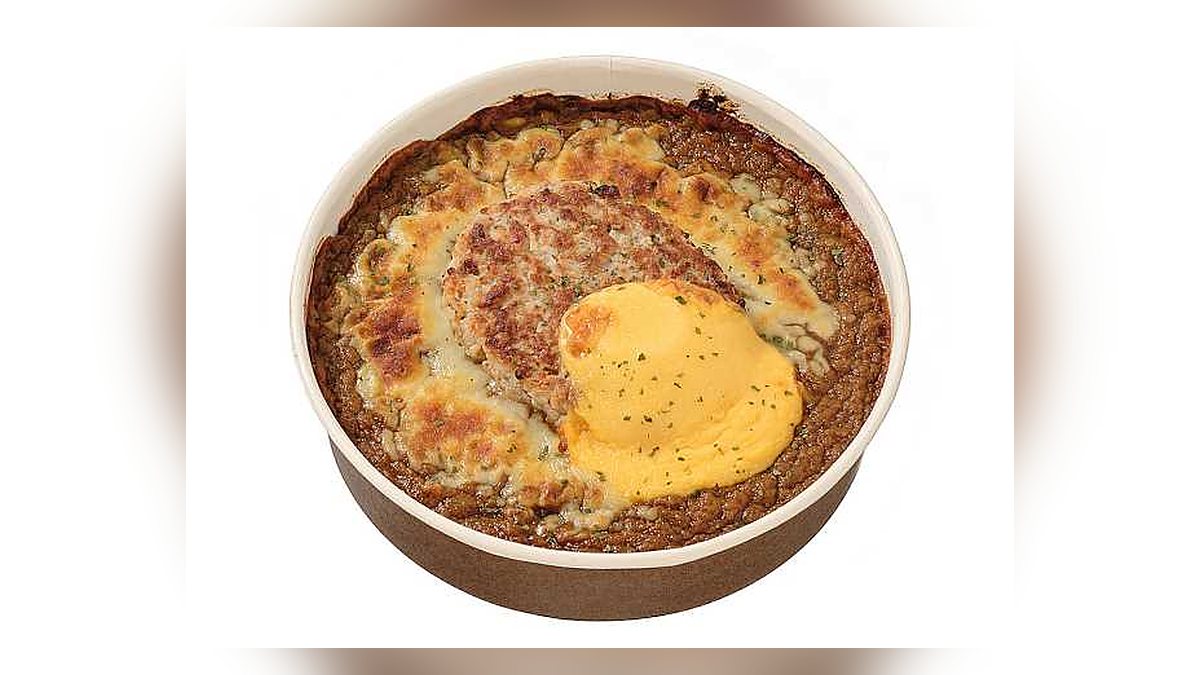 【セブンイレブン】ハンバーグ焼きカレードリアはたんぱく質24.7g。3位