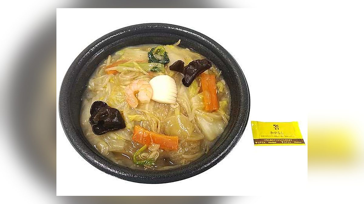 【セブンイレブン】香ばし麺の五目あんかけ焼そばはたんぱく質20.5g。28位