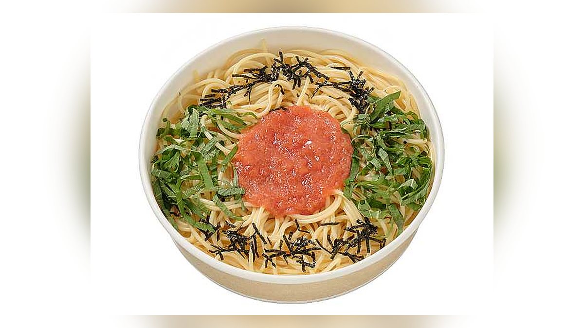 【セブンイレブン】明太子と大葉の和風パスタはたんぱく質17.8g。33位