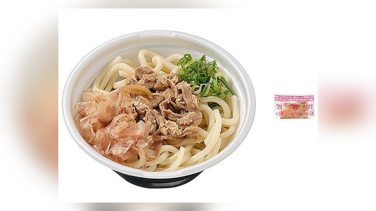 セブンイレブンのお出汁の旨み 牛肉うどんの写真（公式サイトより）