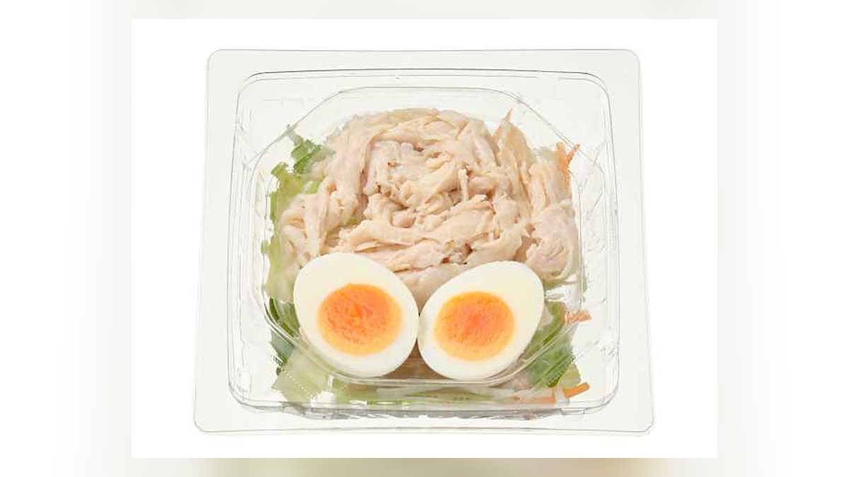 【セブンイレブン】たんぱく質が摂れる鶏むね肉サラダはたんぱく質21.7g。1位
