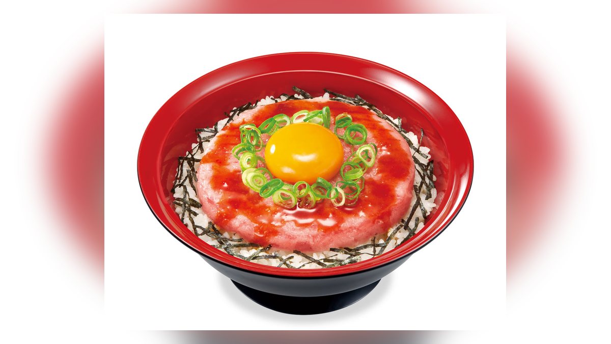 すき家のまぐろユッケ丼の写真（公式サイトより）
