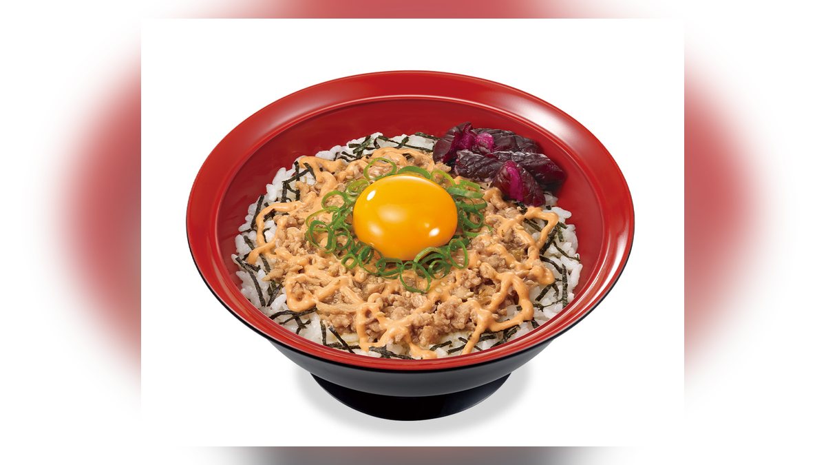【すき家】明太マヨ旨だしとりそぼろ丼並盛のたんぱく質は31.1g。96品中27位