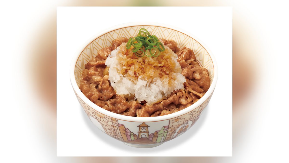 【すき家】おろしポン酢牛丼並盛のたんぱく質は22.7g。96品中82位