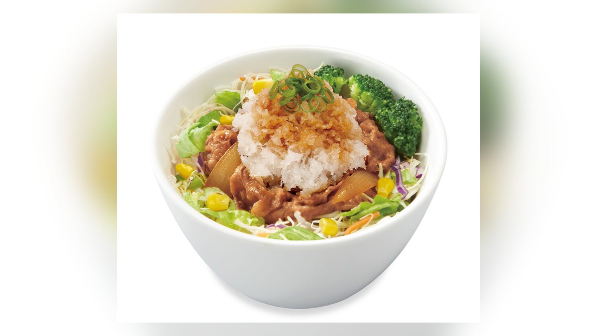 【すき家】おろしポン酢牛丼ライト並盛のたんぱく質は23.1g。96品中76位