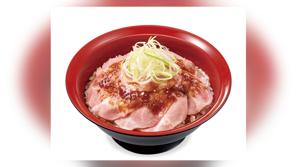すき家のローストポーク丼並盛の写真（公式サイトより）