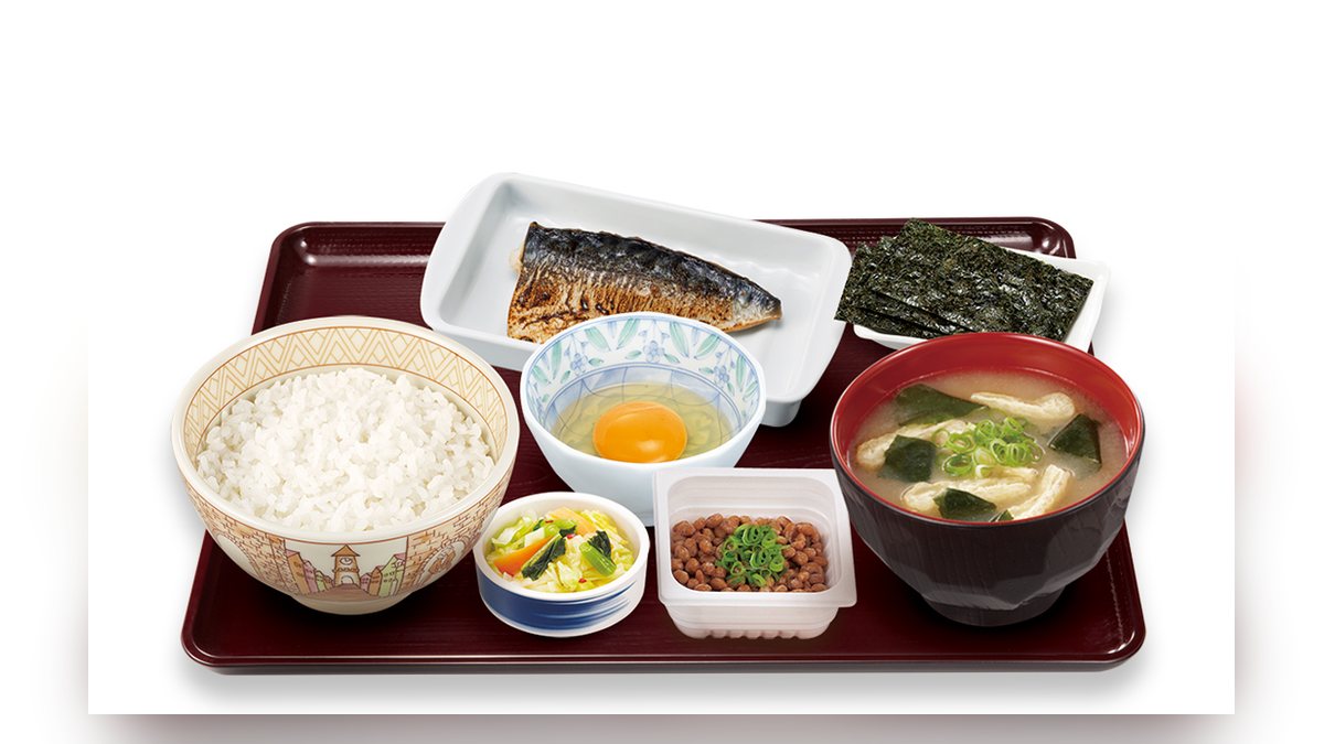 すき家のさば納豆定食の写真（公式サイトより）