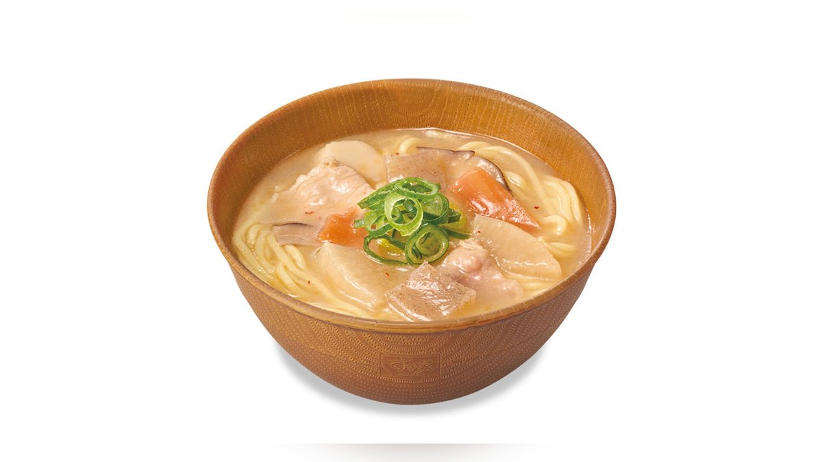 【すき家】とん汁みそらーめんは272kcal。たんぱく質12.1g、脂質7.8g