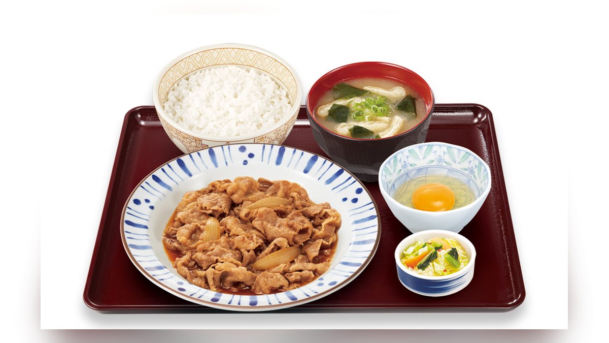【すき家】牛皿定食並盛のたんぱく質は31.7g。96品中23位、脂質30.8g