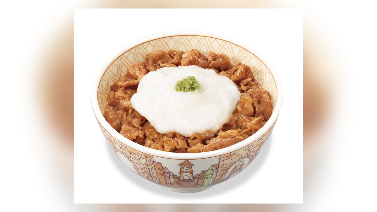【すき家】わさび山かけ牛丼並盛のたんぱく質は23.2g。96品中75位