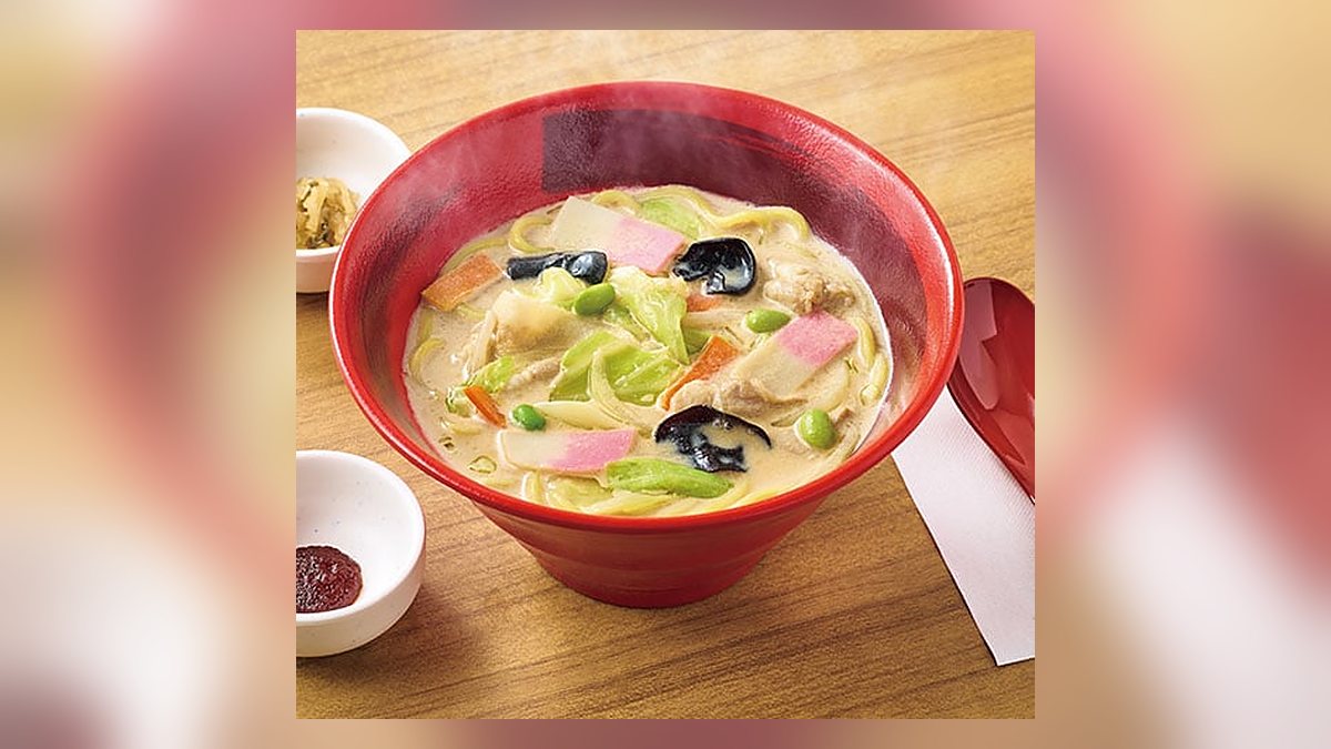 【やよい軒】コク旨ちゃんぽん(単品)のたんぱく質は28g。55品中40位