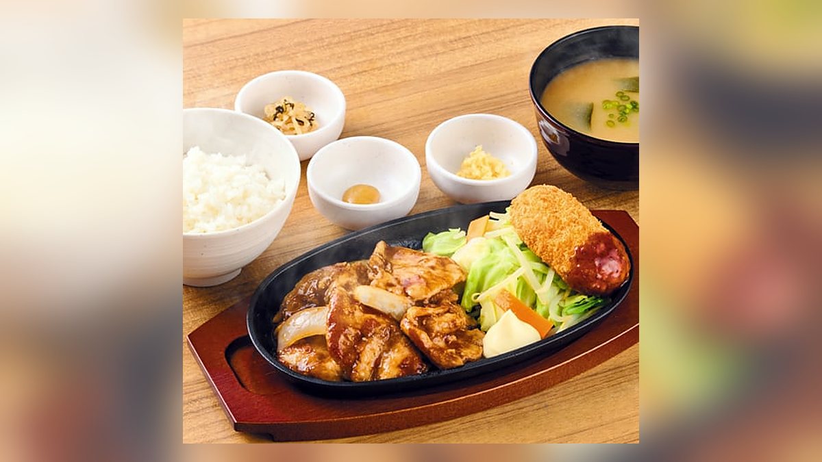 【やよい軒】極みしょうが焼定食白米のたんぱく質は42.1g。53品中13位