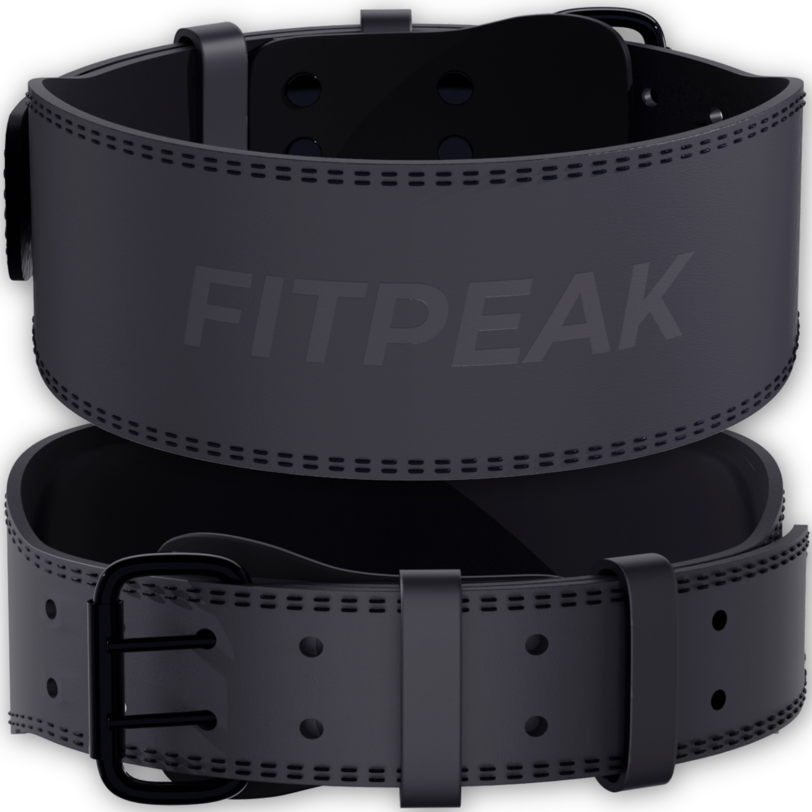  調整可能 トレーニング・パワーベルト ブラック FITPEAK トレーニングベルト 【プロ仕様の本牛革】 パワーベルト 筋